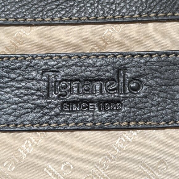 Tignanello, metallic, thick leather, color block, EUC! Gorgeous bag! - Picture 6 of 8